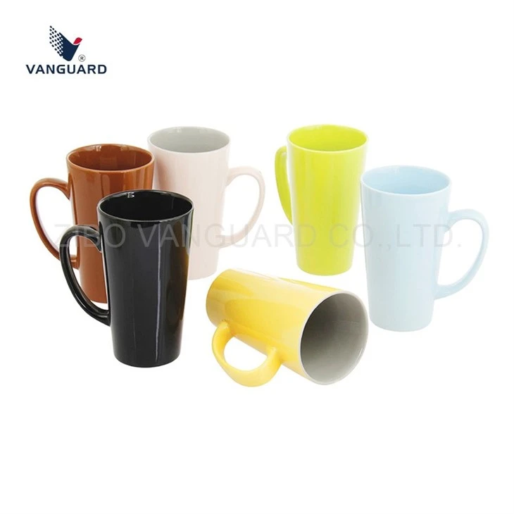 Tall V Shape Ceramic Mug factory Tall V Shape Ceramic Mug factory